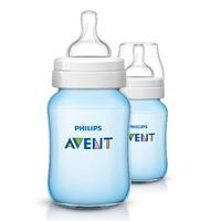 Avent Classic Plus Feeding Anti Colic Bottle 260ml Twin Pack Blue