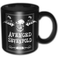 Avenged Sevenfold Death Bat Black Matt Mug Gloss Print Writing Premium Deluxe