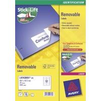 AVERYL REMOVABLE LABELS 8TV WHITE