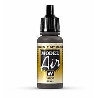 av vallejo model air 17ml dark brown rlm61