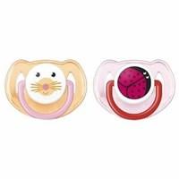 Avent Animal Silicone Soother 6-18m Girls