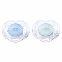 Avent Translucent Silicone Soother 0-6m Girls