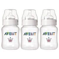 Avent Classic+ Feeding Bottles 1m+ (3 Pack) - British Edition 3x260ml/9oz