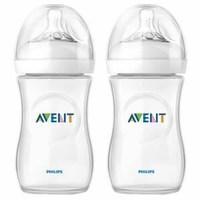 avent natural feeding bottles 1m 2 x260ml girls