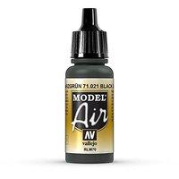 av vallejo model air 17ml black green rlm70