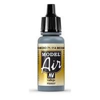 Av Vallejo Model Air 17ml - Medium Grey