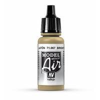 av vallejo model air 17ml bright brass metallic