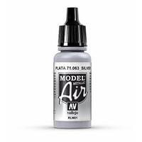 Av Vallejo Model Air 17ml - Silver (rlm01) (metallic)