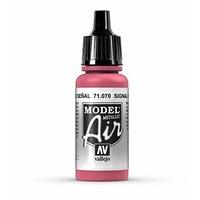 av vallejo model air 17ml signal red metallic