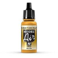 Av Vallejo Model Air 17ml - Yellow Ochre