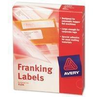 avery franking label for auto hopper 140x38mm white fl04