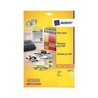 Avery L7776-25 White Full Face CD/DVD Label Colour Laser (Pack 50)