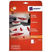 avery l4796 210x60mm printable business tent cards pack of 20 cards