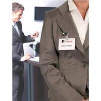 avery 90 x 60mm fold clip name badges pack of 30 badges