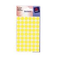 Avery 32-284 Yellow Coloured Labels in Packets Pack of 216