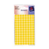 Avery 32-303 Yellow Coloured Labels in Packets 10 Packs 520