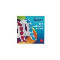 Avery 24-506 Red Coloured Labels in Dispensers (Pack 1120)