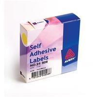 Avery 24-508 Yellow Coloured Labels in Dispensers (Pack 1120)