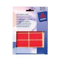 Avery 16-313 Red Coloured Labels in Wallets (Pack 324)