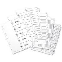 Avery (A4) Index Multipunched 1-12 (White)