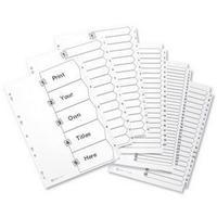 Avery (A4) Index Multipunched 1-20 (White)