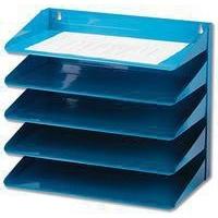 Avery 5-Tier Steel Letter Rack Blue 605