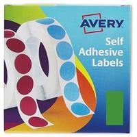 Avery (25 x 50mm) Self Adhesive Label Dispenser (Green) Pack of 400 Labels