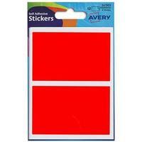 Avery (50x80mm) Wallet Of Self Adhesive Labels (Red) Pack of 12 Labels