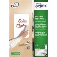 Avery (A4) Write & Wipe Sheets Pack of 4 Sheets