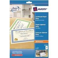 Avery (A4) Certificate Paper with Border (White/Green) - Pack of 10 Sheets