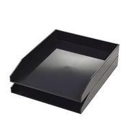 avery colorstak a4 letter tray black pack of 2 letter trays
