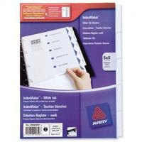 avery indexmaker a4 punched dividers 5 part