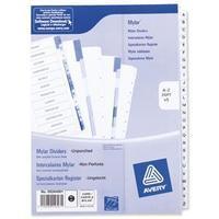 Avery (A4) Index Unpunched A-Z (White) Pack 5