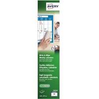 Avery (A3) Write And Wipe Weekly Calendar Pack of 3 Sheets