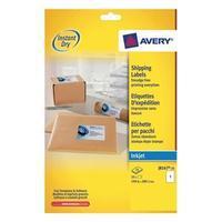 Avery (199.6 x 289.1mm) Inkjet Addressing Labels (White) 25 Sheets