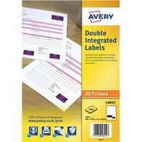 Avery L4842 (45x100mm) Double Integrated Labels Permanent (2000 Labels)