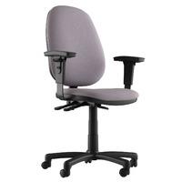 Ava Fabric 2 Lever Task Chair Grey No Arms