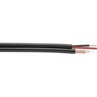 AV cable 2 x 0.75 mm² Black Faber Kabel 100719 Sold per metre