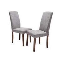 Ava Chenille Pair of Dining Chairs