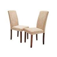 Ava Chenille Pair of Dining Chairs