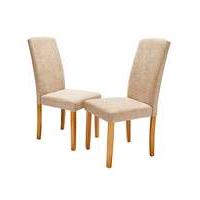 Ava Chenille Pair of Dining Chairs