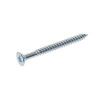 avf zinc effect metal woodscrew dia6mm l65mm pack of 25