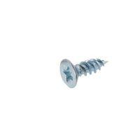 AVF Zinc Effect Metal Woodscrew (Dia)6mm (L)20mm Pack of 25