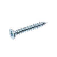 AVF Zinc Effect Metal Woodscrew (Dia)4mm (L)30mm Pack of 25