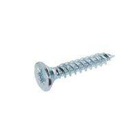 AVF Zinc Effect Metal Woodscrew (Dia)6mm (L)30mm Pack of 100