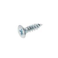 AVF Zinc Effect Metal Woodscrew (Dia)4mm (L)16mm Pack of 25