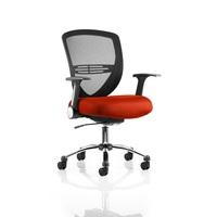 avram home office chair in pimento with castors