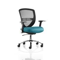 Avram Home Office Chair In Kingfisher With Castors