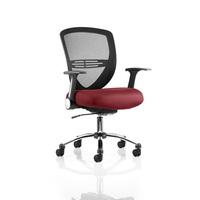 Avram Home Office Chair In Chilli With Castors