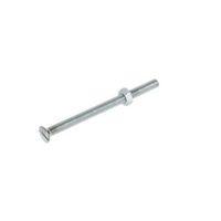 AVF Zinc Effect Steel Switch Box Screw (Dia)3.5mm (L)50mm Pack of 4